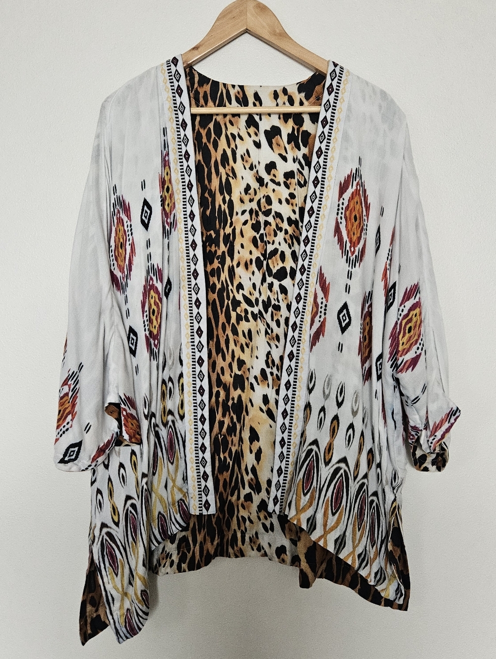 CHICO'S Reversible Kimono L/XL